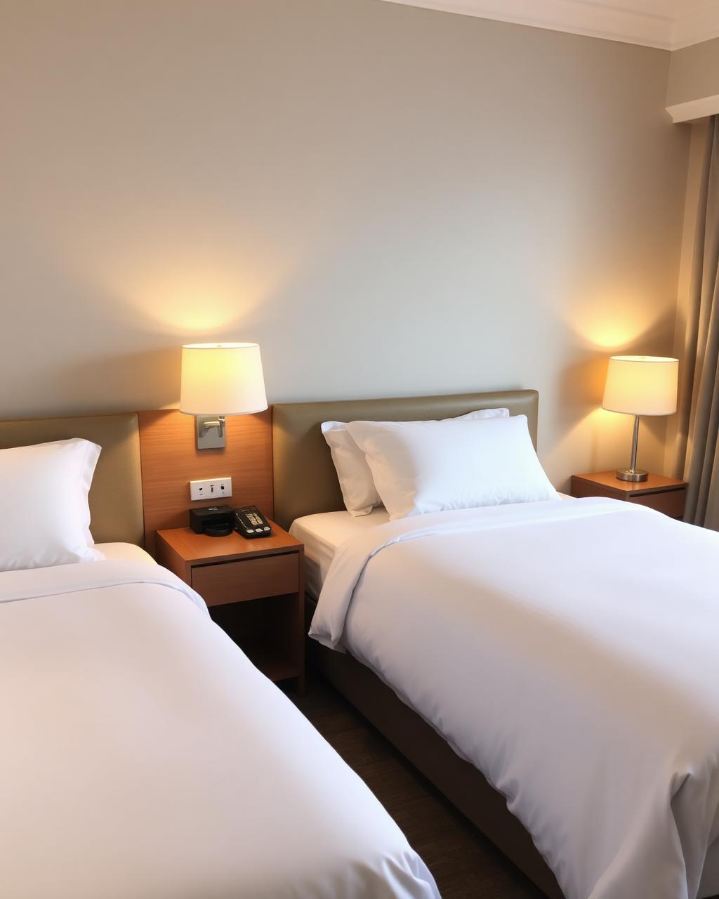 Twin room with two single beds